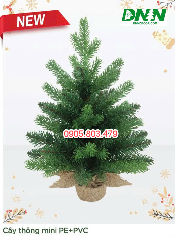 Cây thông mini PE mix PVC 45CM